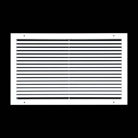 24"x14" White Aluminum Rust-Free Return Air Grille, High-Airflow HVAC Cold Air Intake for Wall & Ceiling