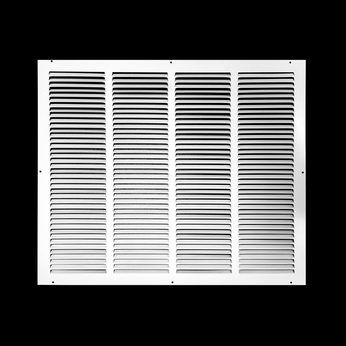 24"x20" White Steel Return Air Grille, High-Airflow HVAC Cold Air Intake for Wall & Ceiling