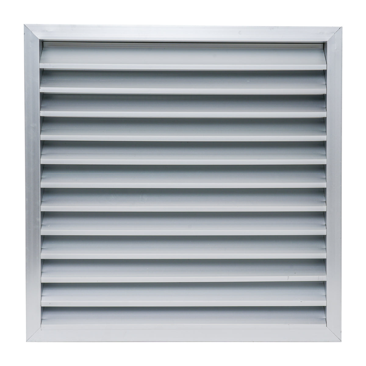 24"x24" Anodized Aluminum Exterior Wall Louver, Weatherproof Rain & Rust Resistant Vent Cover