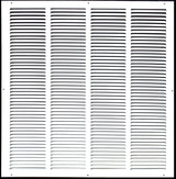 24"x24" White Steel Return Air Grille, High-Airflow HVAC Cold Air Intake for Wall & Ceiling