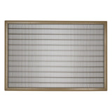 24"x36" Brown Steel Return Air Floor Grille, Walkable Heavy-Duty Fixed-Blade Vent Cover