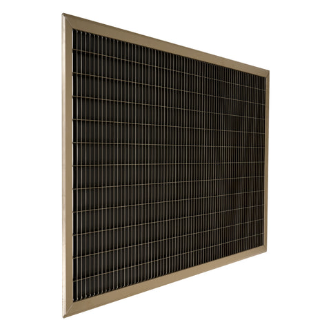 24"x36" Brown Steel Return Air Floor Grille, Walkable Heavy-Duty Fixed-Blade Vent Cover