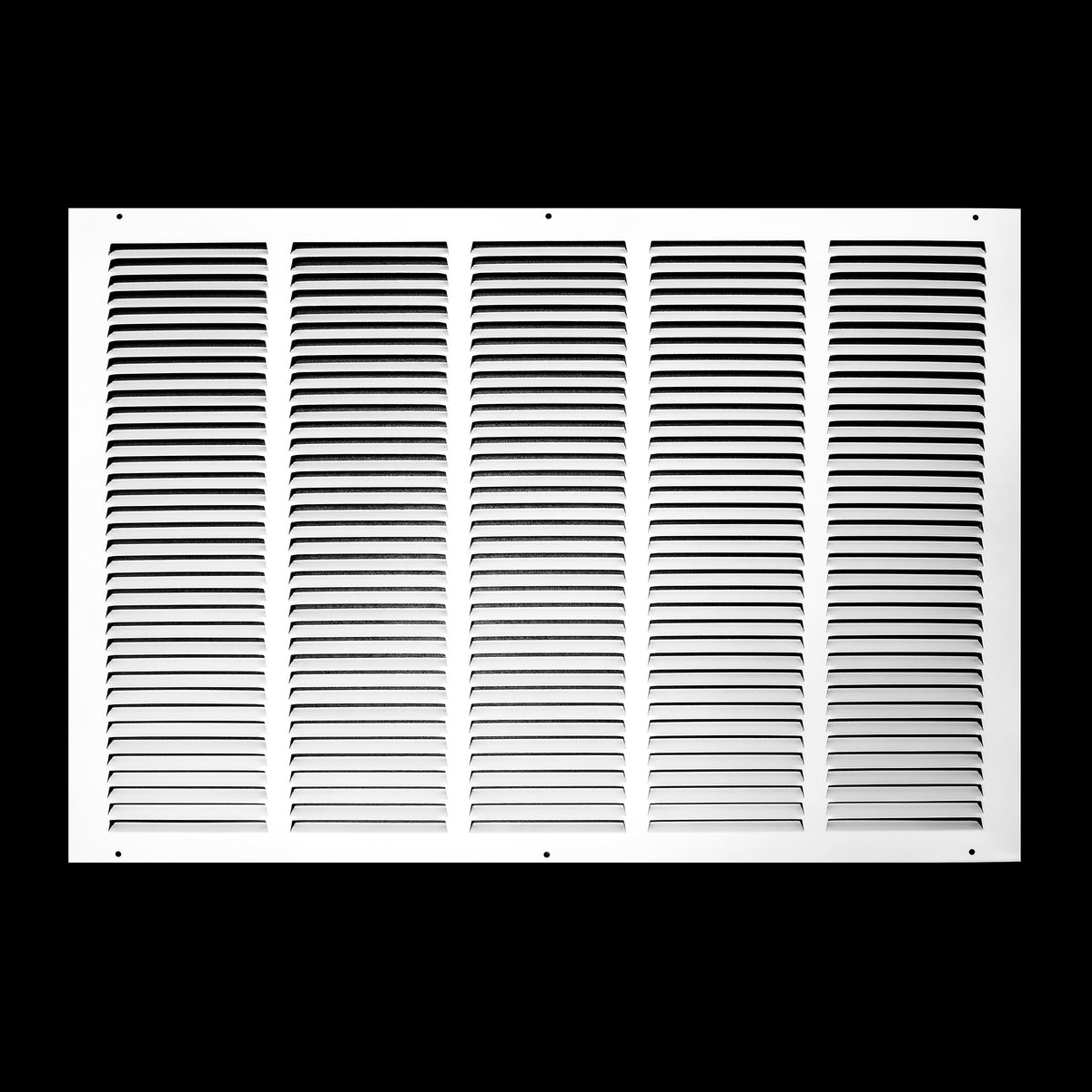 26"x18" White Steel Return Air Grille, High-Airflow HVAC Cold Air Intake for Wall & Ceiling