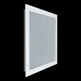 24"x24" White Aluminum Return Air Filter Grille, Removable Door