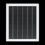 12"x14" White Steel Return Air Floor Grille, Walkable Heavy-Duty Fixed-Blade Vent Cover