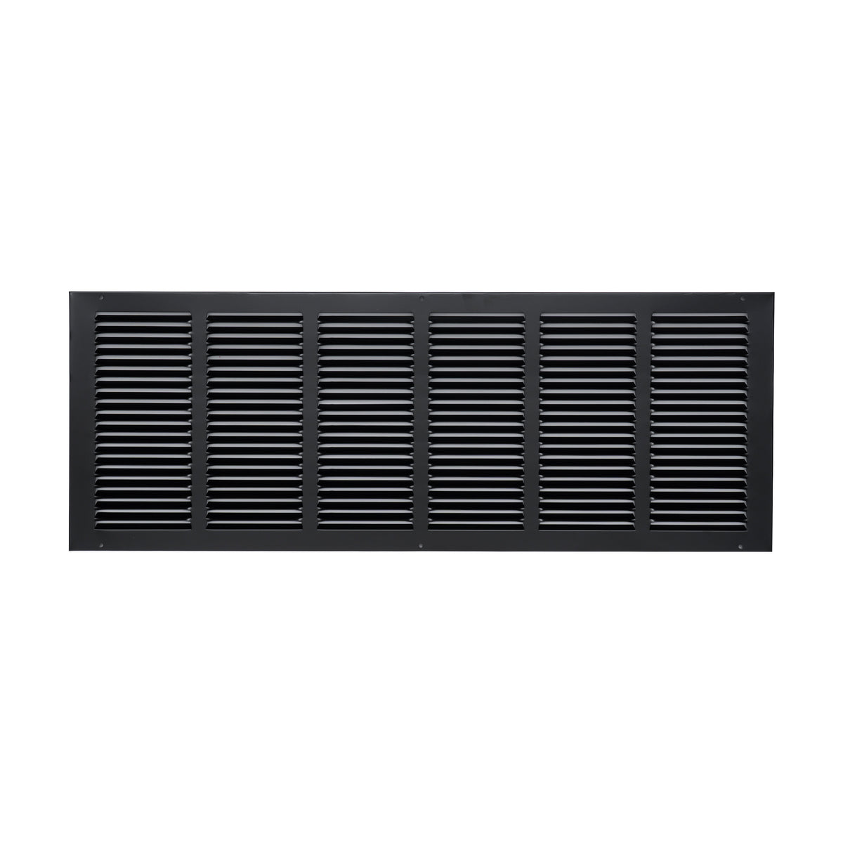30"x10" Black Steel Return Air Grille, High-Airflow HVAC Cold Air Intake for Wall & Ceiling
