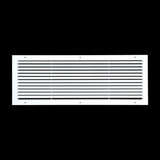 30"x10" White Aluminum Rust-Free Return Air Grille, High-Airflow HVAC Cold Air Intake for Wall & Ceiling