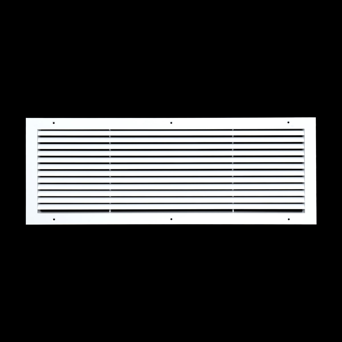 30"x10" White Aluminum Rust-Free Return Air Grille, High-Airflow HVAC Cold Air Intake for Wall & Ceiling