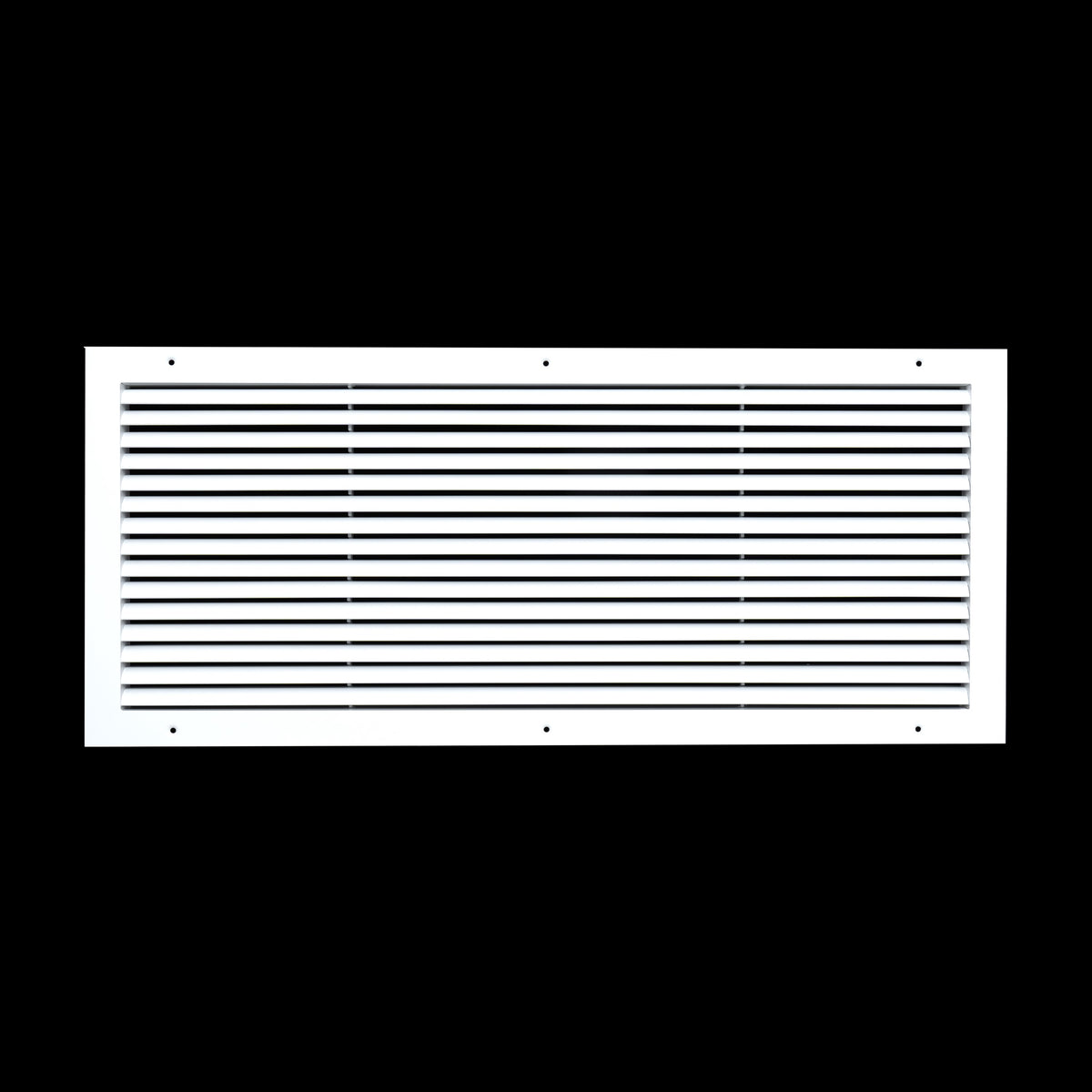 30"x12" White Aluminum Rust-Free Return Air Grille, High-Airflow HVAC Cold Air Intake for Wall & Ceiling