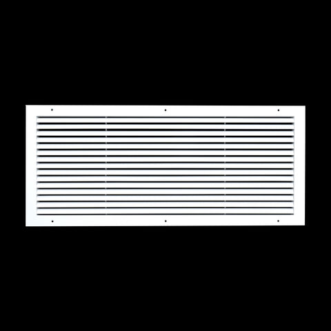 30"x12" White Aluminum Rust-Free Return Air Grille, High-Airflow HVAC Cold Air Intake for Wall & Ceiling