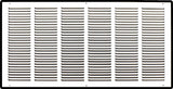 30"x14" White Steel Return Air Grille, High-Airflow HVAC Cold Air Intake for Wall & Ceiling
