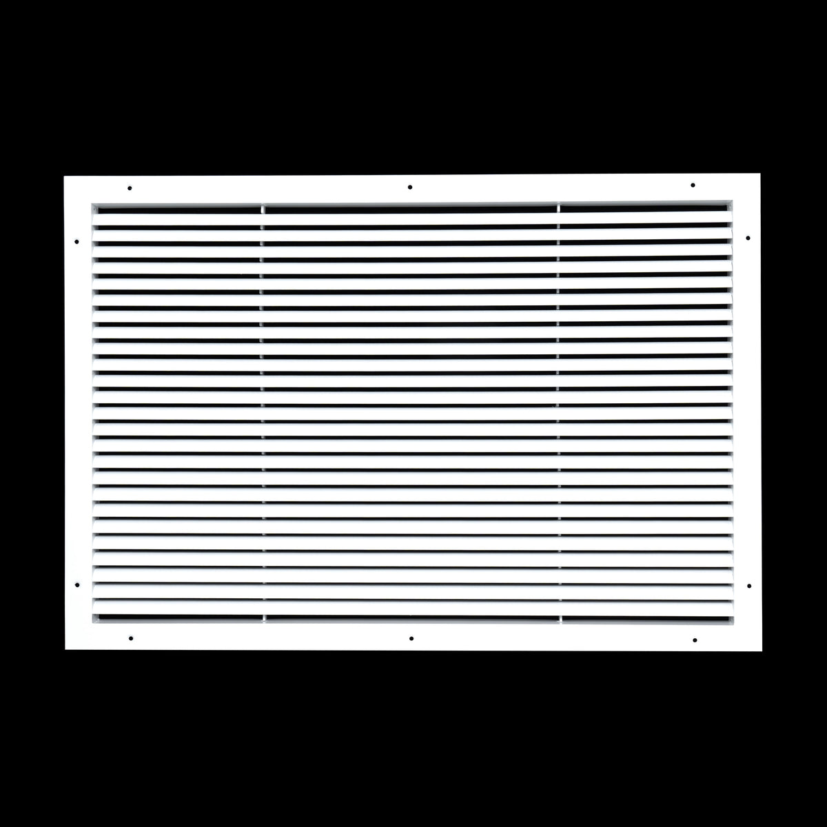 30"x20" White Aluminum Rust-Free Return Air Grille, High-Airflow HVAC Cold Air Intake for Wall & Ceiling