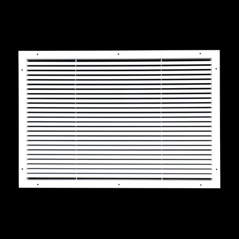 30"x20" White Aluminum Rust-Free Return Air Grille, High-Airflow HVAC Cold Air Intake for Wall & Ceiling