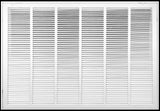 30"x20" White Steel Return Air Filter Grille, Removable Door, for 1-Inch Filters