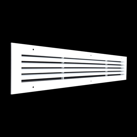 30"x4" White Aluminum Rust-Free Return Air Grille, High-Airflow HVAC Cold Air Intake for Wall & Ceiling