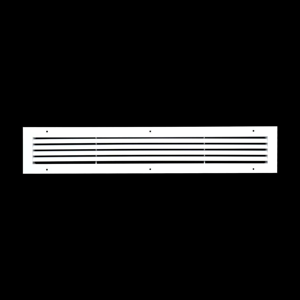30"x4" White Aluminum Rust-Free Return Air Grille, High-Airflow HVAC Cold Air Intake for Wall & Ceiling