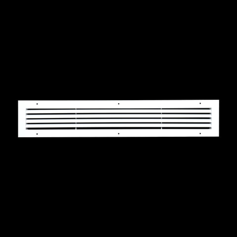 30"x4" White Aluminum Rust-Free Return Air Grille, High-Airflow HVAC Cold Air Intake for Wall & Ceiling
