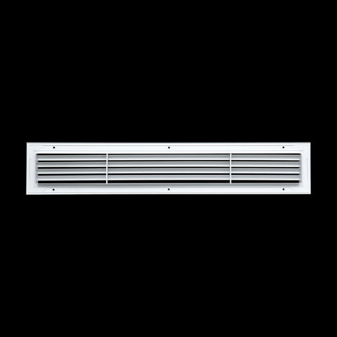 30"x4" White Aluminum Rust-Free Return Air Grille, High-Airflow HVAC Cold Air Intake for Wall & Ceiling