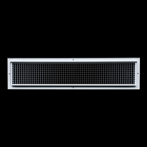 30"x6" White Aluminum Eggcrate Return Air Grille, Low-Noise High-Airflow Rust-Proof Vent Cover