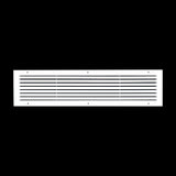 30"x6" White Aluminum Rust-Free Return Air Grille, High-Airflow HVAC Cold Air Intake for Wall & Ceiling