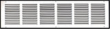 30"x6" White Steel Return Air Grille, High-Airflow HVAC Cold Air Intake for Wall & Ceiling