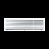 30"x8" White Aluminum Rust-Free Return Air Grille, High-Airflow HVAC Cold Air Intake for Wall & Ceiling