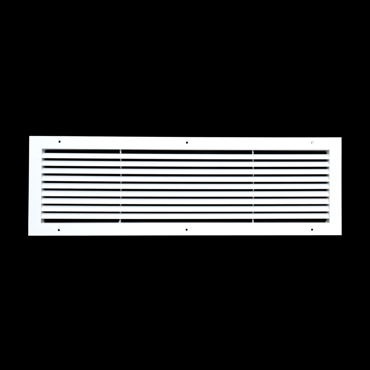 30"x8" White Aluminum Rust-Free Return Air Grille, High-Airflow HVAC Cold Air Intake for Wall & Ceiling