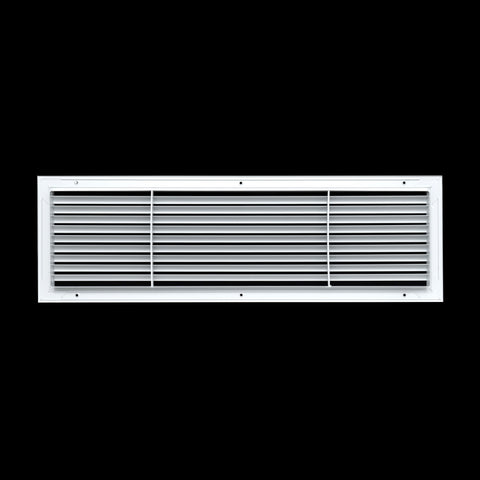 30"x8" White Aluminum Rust-Free Return Air Grille, High-Airflow HVAC Cold Air Intake for Wall & Ceiling
