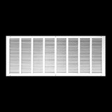 32"x12" White Steel Return Air Grille, High-Airflow HVAC Cold Air Intake for Wall & Ceiling