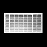 32"x16" White Steel Return Air Grille, High-Airflow HVAC Cold Air Intake for Wall & Ceiling