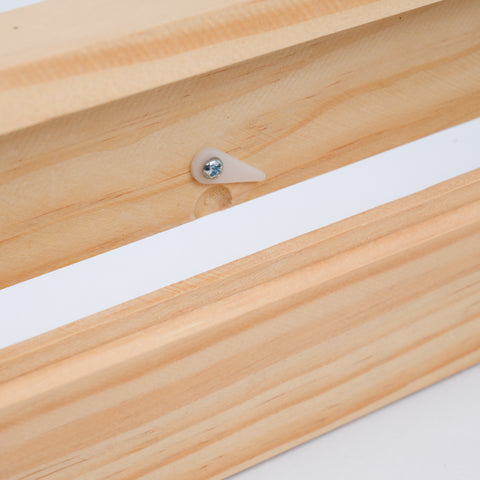 24" Oak Wood Corner Baseboard Register, Adjustable Vent Cover