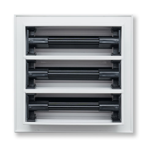 10"x6" White Aluminum Linear 3-Slot Diffuser, Slim Modern AC Vent Cover for Wall, Ceiling & Floor