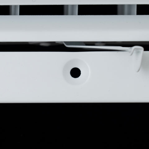 16"x16" 4-Way White Steel Fixed Curved Blade Air Supply Diffuser, Directional Register Vent Cover for Sidewall Or Ceiling