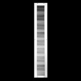 4"x30" White Steel Return Air Grille, High-Airflow HVAC Cold Air Intake for Wall & Ceiling