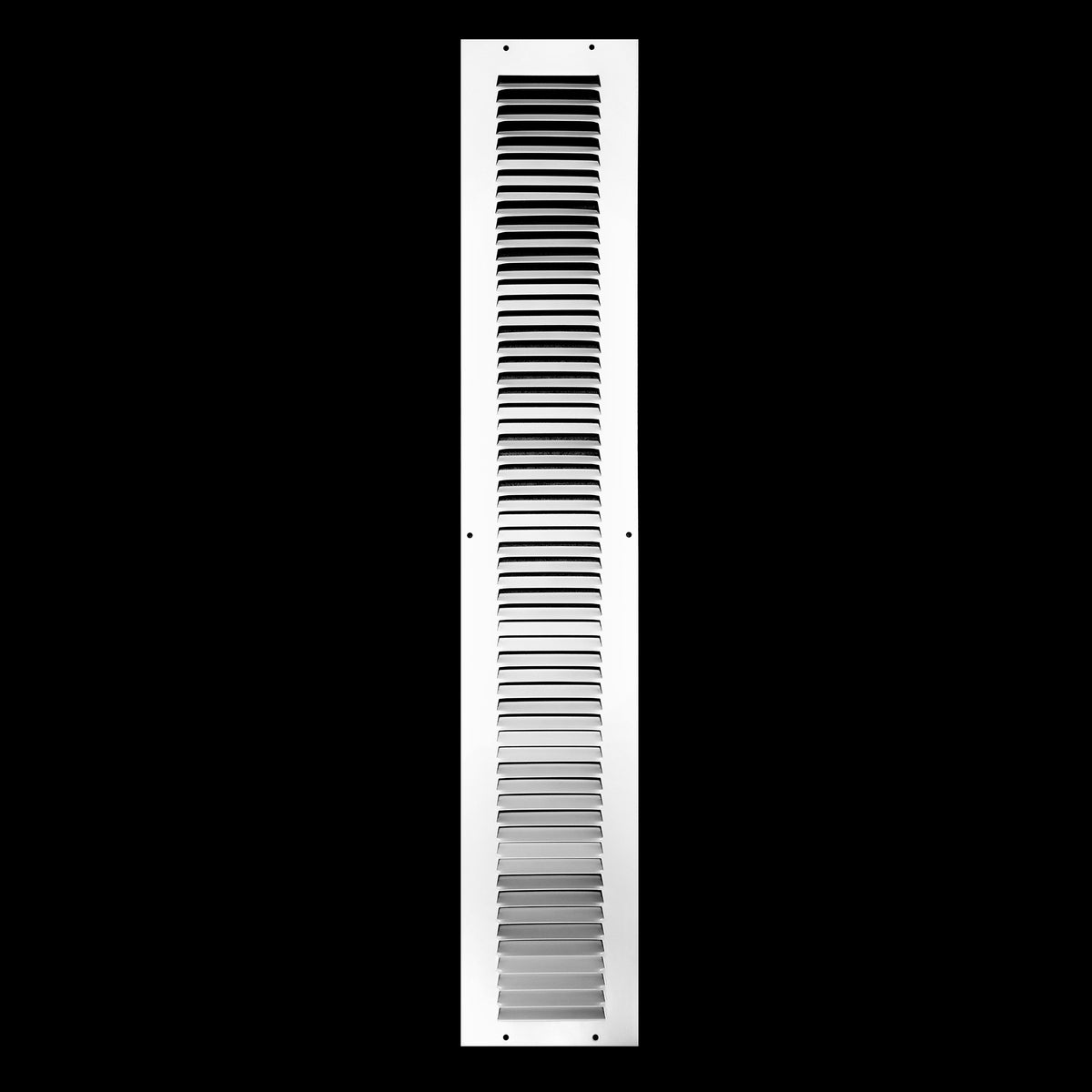 4"x30" White Steel Return Air Grille, High-Airflow HVAC Cold Air Intake for Wall & Ceiling