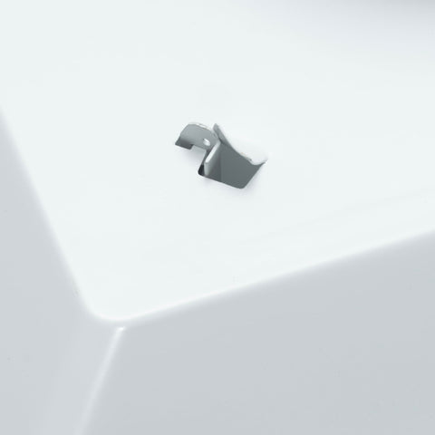 Fits 24"x24" White Steel T-Bar Drop Ceiling Diffuser, 2x2 Lay-In Flat Plate Plaque, 6" Round Neck