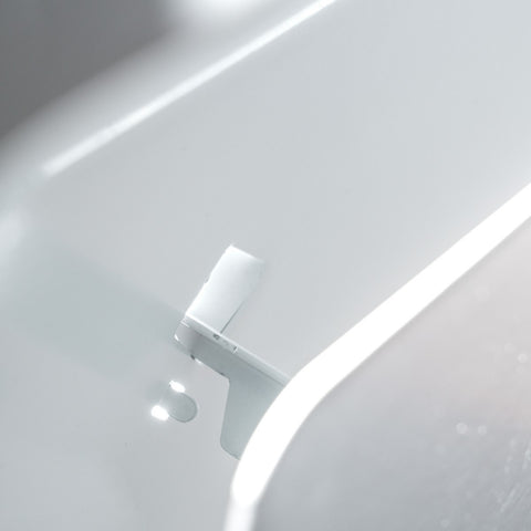 Fits 24"x24" White Steel T-Bar Drop Ceiling Diffuser, 2x2 Lay-In 2-Cone, 10" Round Neck