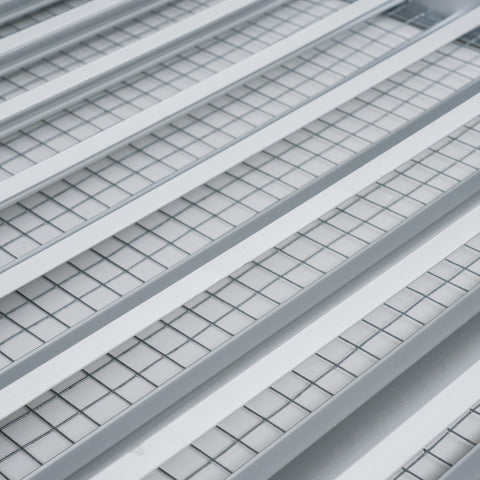 6"x6" Anodized Aluminum Exterior Wall Louver, Weatherproof Rain & Rust Resistant Vent Cover