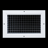 6"x10" White Aluminum Eggcrate Return Air Grille, Low-Noise High-Airflow Rust-Proof Vent Cover