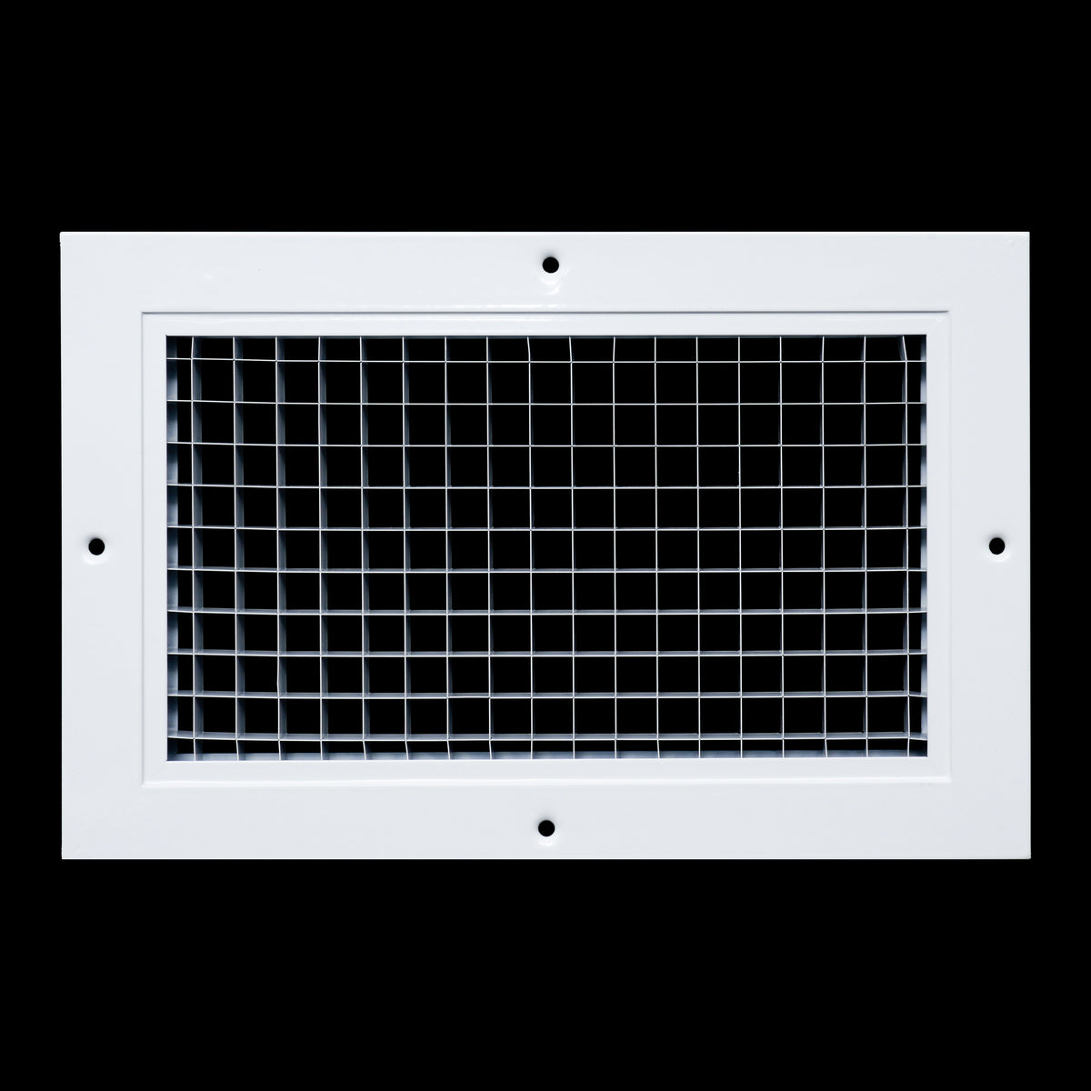 6"x10" White Aluminum Eggcrate Return Air Grille, Low-Noise High-Airflow Rust-Proof Vent Cover
