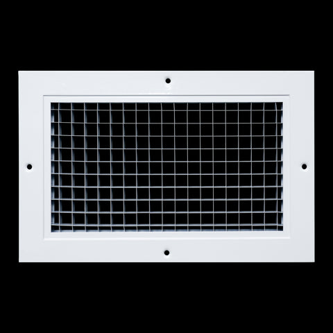 6"x10" White Aluminum Eggcrate Return Air Grille, Low-Noise High-Airflow Rust-Proof Vent Cover