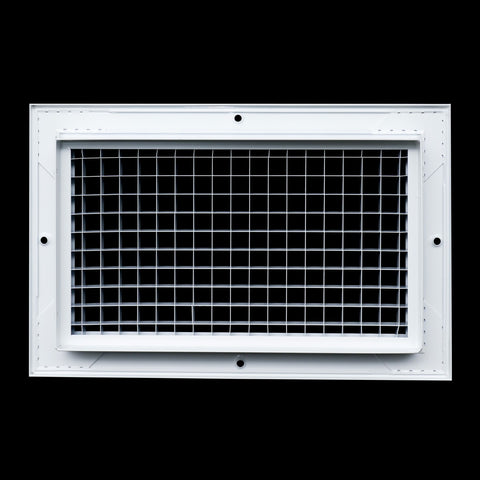6"x10" White Aluminum Eggcrate Return Air Grille, Low-Noise High-Airflow Rust-Proof Vent Cover