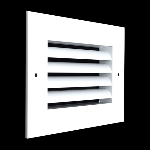 6"x4" White Aluminum Rust-Free Return Air Grille, High-Airflow HVAC Cold Air Intake for Wall & Ceiling
