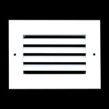 6"x4" White Aluminum Rust-Free Return Air Grille, High-Airflow HVAC Cold Air Intake for Wall & Ceiling