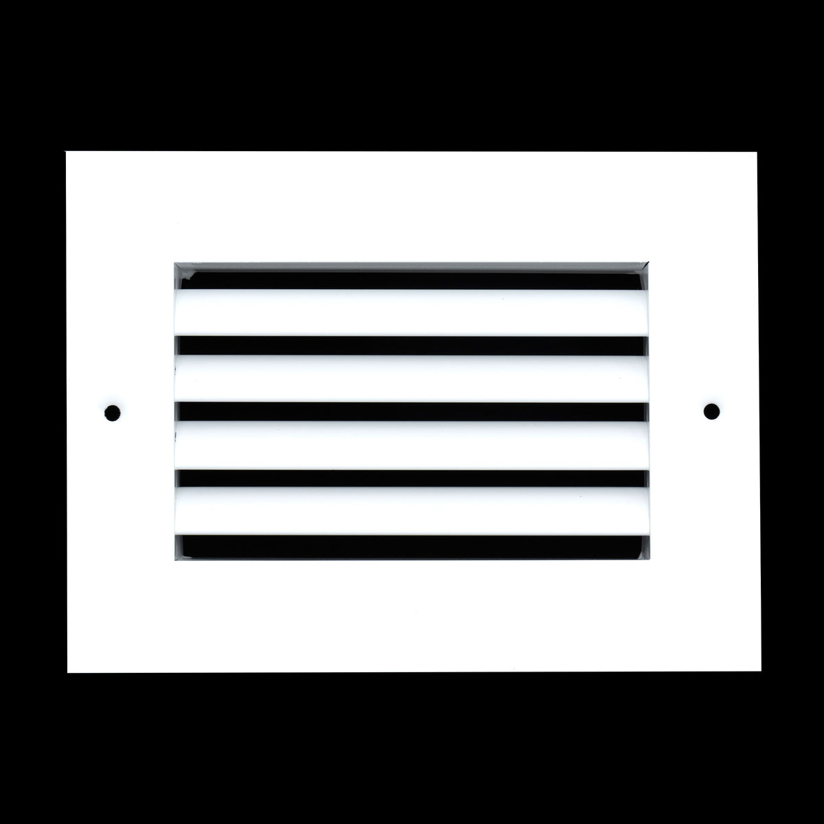 6"x4" White Aluminum Rust-Free Return Air Grille, High-Airflow HVAC Cold Air Intake for Wall & Ceiling