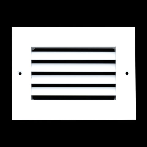 6"x4" White Aluminum Rust-Free Return Air Grille, High-Airflow HVAC Cold Air Intake for Wall & Ceiling