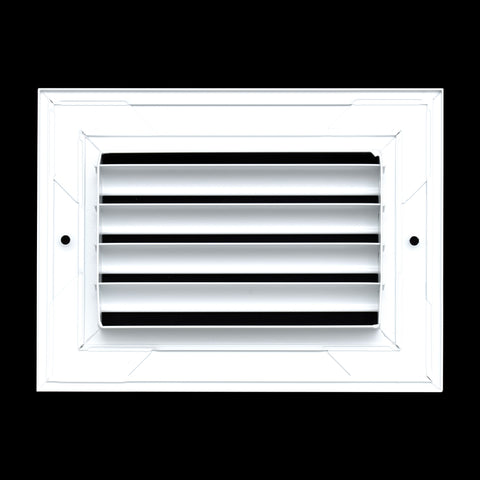 6"x4" White Aluminum Rust-Free Return Air Grille, High-Airflow HVAC Cold Air Intake for Wall & Ceiling