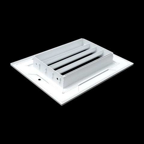 6"x4" White Aluminum Rust-Free Return Air Grille, High-Airflow HVAC Cold Air Intake for Wall & Ceiling