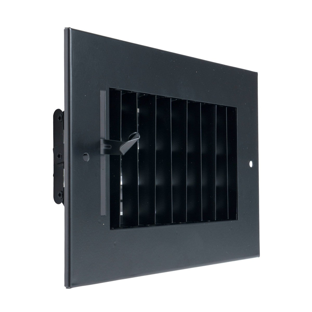 6"x4" Black Steel Adjustable Supply Register, Air Vent Cover with Damper for Sidewall Or Ceiling