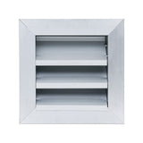 6"x6" Anodized Aluminum Exterior Wall Louver, Weatherproof Rain & Rust Resistant Vent Cover